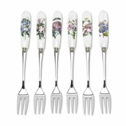 Portmeirion Botanic Garden Pastry Forks Set Of 6