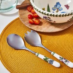 Portmeirion Botanic Garden Salad Servers Pair -HARTS OF STUR Sales BG1107 Botanic Garden by Portmeirion Salad Servers Pair 3