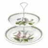 Portmeirion Botanic Garden 2 Tier Cake Stand -HARTS OF STUR Sales BG46600 Botanic Garden by Portmeirion 2 Tier Cake Stand