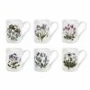 Portmeirion Botanic Garden Coffee Mug Set Of 6 -HARTS OF STUR Sales BG48600 Botanic Garden by Portmeirion Coffee Mug Set of 6