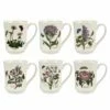 Portmeirion Botanic Garden Flared Tankard Mug Set Of 6 -HARTS OF STUR Sales BG49510 Botanic Garden by Portmeirion Flared Tankard Set of 6