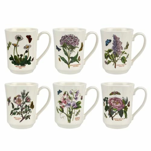 Portmeirion Botanic Garden Flared Tankard Mug Set Of 6 3 Portmeirion Botanic Garden Flared Tankard Mug Set Of 6