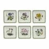 Portmeirion Botanic Garden Square Plate Set Of 6 -HARTS OF STUR Sales BG78996XF Botanic Garden by Portmeirion Square Plate Set of 6