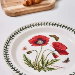 Portmeirion Botanic Garden 10" Plate Poppy Set Of 6 -HARTS OF STUR Sales BGPO05052 Botanic Garden by Portmeirion 10 Inch Plate Poppy Set of 6 3