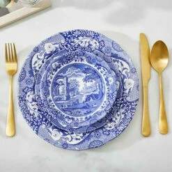 Spode Blue Italian Set Of 4 27cm Plates 10 Spode Blue Italian Set Of 4 27cm Plates -HARTS OF STUR Sales BLI0100 Spode Blue Italian Plate 27cm 3