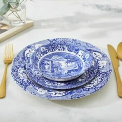 Spode Blue Italian Set Of 4 27cm Plates 11 Spode Blue Italian Set Of 4 27cm Plates -HARTS OF STUR Sales BLI0100 Spode Blue Italian Plate 27cm 4