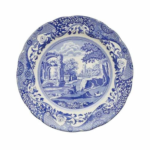 Spode Blue Italian Set Of 4 27cm Plates 3 Spode Blue Italian Set Of 4 27cm Plates