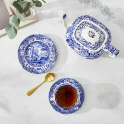 Spode Blue Italian Set Of 4 15cm Plates -HARTS OF STUR Sales BLI0160 Spode Blue Italian Plate 15cm 4