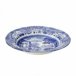 Spode Blue Italian Set Of 4 23cm Soup Plates -HARTS OF STUR Sales BLI0210 Spode Blue Italian Soup Plate 1