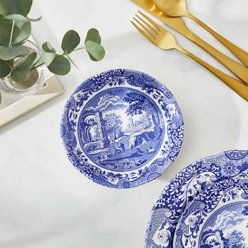 Spode Blue Italian Set Of 4 15cm Cereal Bowls 8 Spode Blue Italian Set Of 4 15cm Cereal Bowls - Image 6