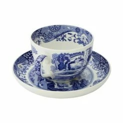 Spode Blue Italian Jumbo Cup & Saucer -HARTS OF STUR Sales BLI1290X Spode Blue Italian Jumbo Cup and Saucer 1