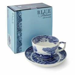 Spode Blue Italian Jumbo Cup & Saucer -HARTS OF STUR Sales BLI1290X Spode Blue Italian Jumbo Cup and Saucer 3