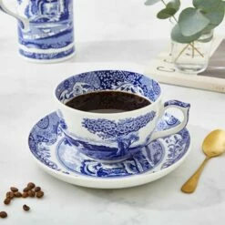 Spode Blue Italian Jumbo Cup & Saucer -HARTS OF STUR Sales BLI1290X Spode Blue Italian Jumbo Cup and Saucer 4