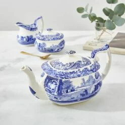 Spode Blue Italian Teapot -HARTS OF STUR Sales BLI1400 Spode Blue Italian Teapot 5