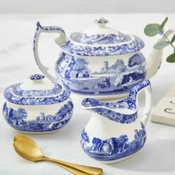 Spode Blue Italian Cream Jug -HARTS OF STUR Sales BLI1750 Spode Blue Italian Cream Jug 4