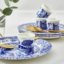 Spode Blue Italian Set Of 4 Egg Cups -HARTS OF STUR Sales BLI2091X Spode Blue Italian Egg Cup 5