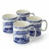 Spode Blue Italian Set Of 4 Small Mugs