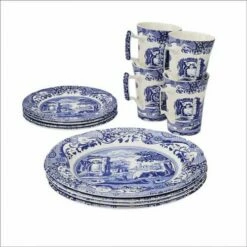 Spode Blue Italian 12 Piece Tableware Set -HARTS OF STUR Sales BLI8544 Spode Blue Italian 12 Piece Set 1
