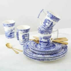 Spode Blue Italian 12 Piece Tableware Set -HARTS OF STUR Sales BLI8544 Spode Blue Italian 12 Piece Set 4