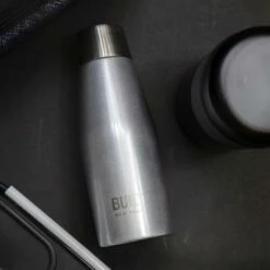 Built Apex 330ml Perfect Seal Water Bottle Silver -HARTS OF STUR Sales BLTAPX330SIL2 BUILT Perfect Seal Mini 330ml Apex Bottle Silver 2