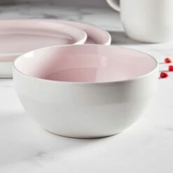 Barbary & Oak Oslo 16 Piece Dinnerware Set Pink -HARTS OF STUR Sales BO867004PNK Barbary And Oak Oslo 16 Piece Dinnerware Set Pink 2