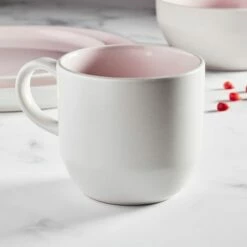 Barbary & Oak Oslo 16 Piece Dinnerware Set Pink -HARTS OF STUR Sales BO867004PNK Barbary And Oak Oslo 16 Piece Dinnerware Set Pink 3