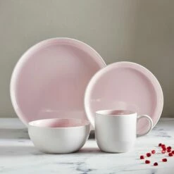 Barbary & Oak Oslo 16 Piece Dinnerware Set Pink -HARTS OF STUR Sales BO867004PNK Barbary And Oak Oslo 16 Piece Dinnerware Set Pink 5