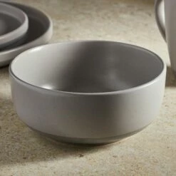 Barbary & Oak Avena 16 Piece Dinnerware Set Grey -HARTS OF STUR Sales BO867007GRY Barbary And Oak Avena 16 Piece Dinnerware Set Grey 4