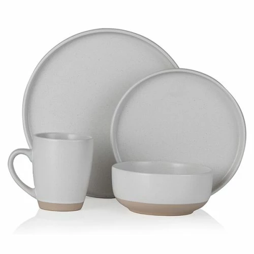 Barbary & Oak Avena 16 Piece Dinnerware Set White 3 Barbary & Oak Avena 16 Piece Dinnerware Set White