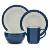 Barbary & Oak Foundry 16 Piece Dinnerware Blue -HARTS OF STUR Sales BO867011BLU Barbary And Oak Foundry 16 Piece Dinnerware Blue