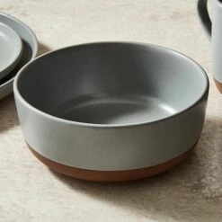 Barbary & Oak Verona 16 Piece Dinnerware Set Slate -HARTS OF STUR Sales BO867014SLT Barbary And Oak Verona 16 Piece Dinnerware Set Slate 4