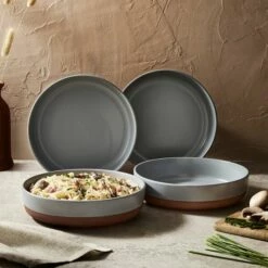 Barbary & Oak Verona Pasta Bowls Set Of 4 Slate -HARTS OF STUR Sales BO867015SLT Barbary And Oak Verona Pasta Bowls Set of 4 Slate 5