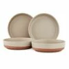 Barbary & Oak Verona Pasta Bowls Set Of 4 Stone -HARTS OF STUR Sales BO867015STN Barbary And Oak Verona Pasta Bowls Set of 4 Stone