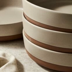 Barbary & Oak Verona Pasta Bowls Set Of 4 Stone -HARTS OF STUR Sales BO867015STN Barbary And Oak Verona Pasta Bowls Set of 4 Stone 2