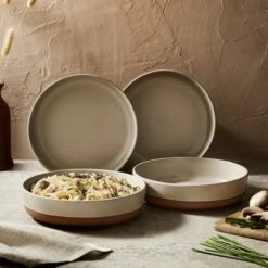 Barbary & Oak Verona Pasta Bowls Set Of 4 Stone -HARTS OF STUR Sales BO867015STN Barbary And Oak Verona Pasta Bowls Set of 4 Stone 5