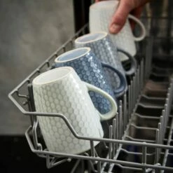 Barbary & Oak Reef Honeycomb Mug, Set Of 4 - Reactive Glaze -HARTS OF STUR Sales BO874013 Barbary Oak Honeycomb Mug Set 4