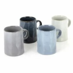 Barbary & Oak Relic Mug, Set Of 4 - Reactive Glaze