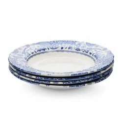Spode Brocato Set Of 4 Soup Plates