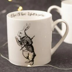 Alice In Wonderland White Rabbit Mug -HARTS OF STUR Sales C000051 Victoria And Albert Alice In Wonderland White Rabbit Can Mug 4