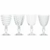 Mikasa Cheers Set Of 4 Glass Goblets -HARTS OF STUR Sales C000210 Mikasa Cheers Pack Of 4 Glass Goblets