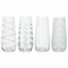 Mikasa Cheers Set Of 4 Stemless Flute Glasses -HARTS OF STUR Sales C000212 Mikasa Cheers Pack Of 4 Stemless Flute Glasses