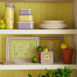 Cath Kidston Wisteria Set Of 4 Cork Back Rectangular Placemats -HARTS OF STUR Sales CKADCBRMAT4 Cath Kidston Wisteria Cork Back Rectangular Placemat 4 Pack 1