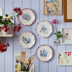Cath Kidston London Set Of 4 Side Plates -HARTS OF STUR Sales CKLNSIDEPLT4 Cath Kidston London 4 Pack Side Plates 5