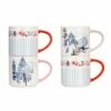 Cath Kidston London Set Of 4 Stacking Mugs -HARTS OF STUR Sales CKLNSTACKMUG4 Cath Kidston London 4 Pack Stacking Mugs