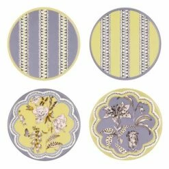 Cath Kidston Wisteria Ceramic Coasters In Holder -HARTS OF STUR Sales CKWSCERCOAST Cath Kidston Wisteria Ceramic Coasters In Holder 2