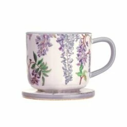 Cath Kidston Wisteria Ceramic Mug & Coaster Set -HARTS OF STUR Sales CKWSMUGCST Cath Kidston Wisteria Ceramic Mug And Coaster Set 1