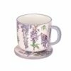 Cath Kidston Wisteria Ceramic Mug & Coaster Set -HARTS OF STUR Sales CKWSMUGCST Cath Kidston Wisteria Ceramic Mug And Coaster Set