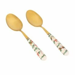 Cath Kidston Christmas 2 Pack Serving Spoon -HARTS OF STUR Sales CKXAGSERVSPN2 Cath Kidston Christmas 2 Pack Serving Spoon 1