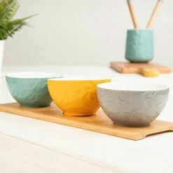 Catherine Lansfield Inga Dip Bowl Set 3Pc With Platter -HARTS OF STUR Sales CLIGDIPBWL3 Catherine Lansfield Inga Dip Bowl Set 3PC With Platter 2