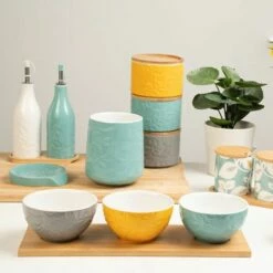 Catherine Lansfield Inga Dip Bowl Set 3Pc With Platter -HARTS OF STUR Sales CLIGDIPBWL3 Catherine Lansfield Inga Dip Bowl Set 3PC With Platter 3